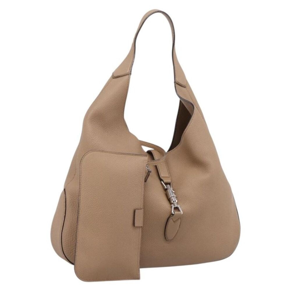 Gucci Jackie Soft Hobo Leather Beige Leather Shoulder Bag Bag